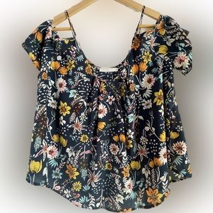 LUSH floral blouse